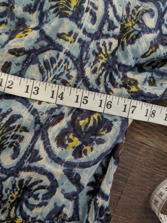 Maison Hotel Vintage Blue Cotton Roberta Dress Medium - Picture 7 of 10